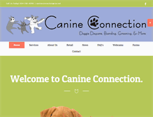 Tablet Screenshot of canineconnectionnola.com